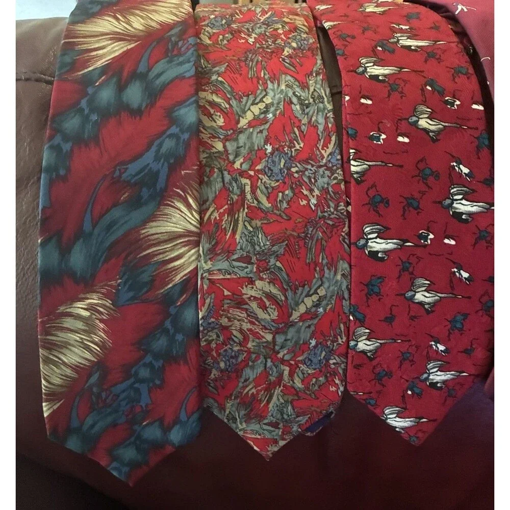 Men’s Silk Tie Lot of 8 J Garcia Robert Talbott Polo Ralph Lauren Molecular